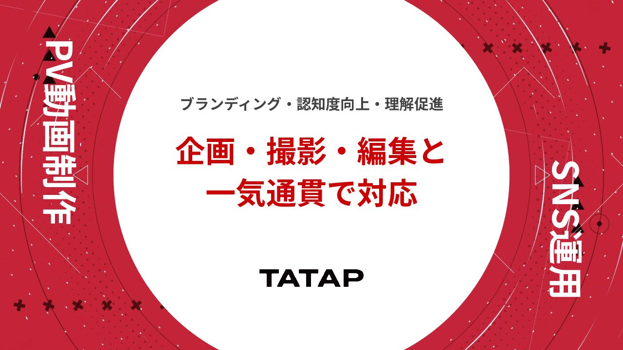 SNS運用PV動画制作資料の表紙