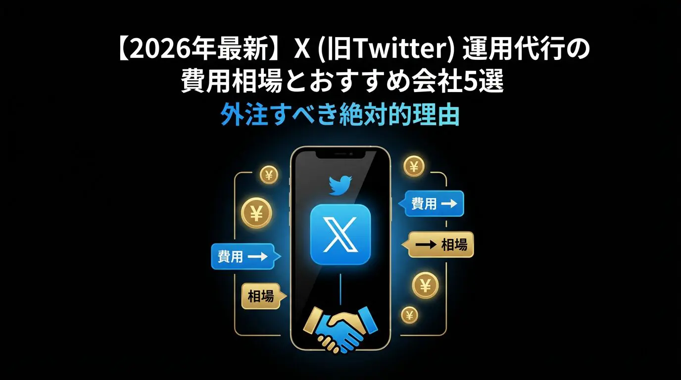 2026年最新】X（旧Twitter）運用代行の費用相場とおすすめ会社5選