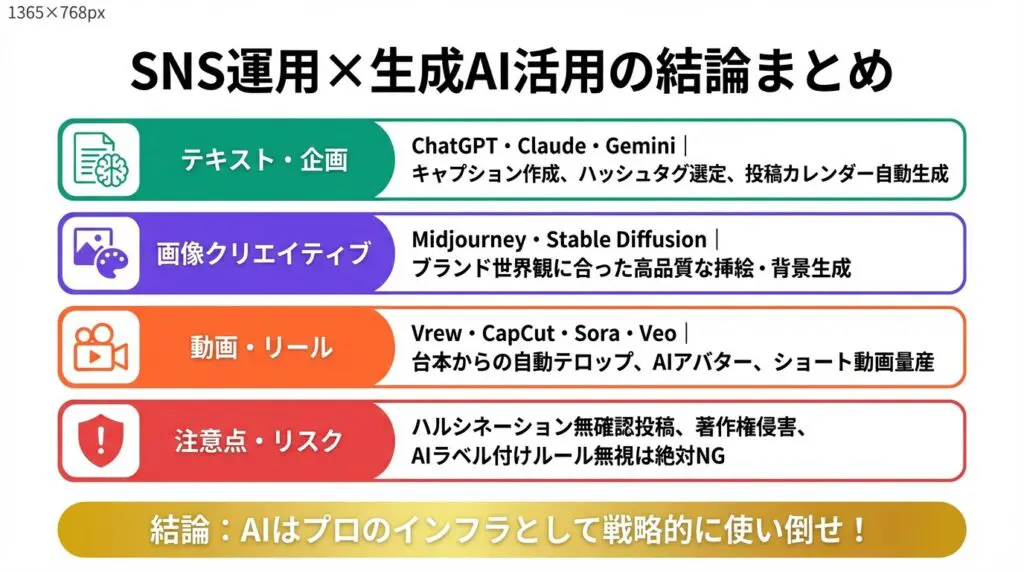 2026年最新】SNS運用における生成AIの最強活用方法｜工数削減と