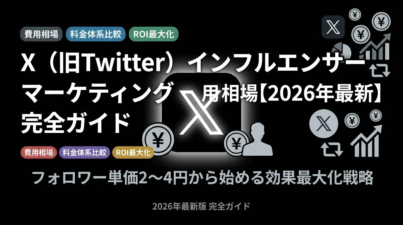 X（旧Twitter）インフルエンサーマーケティングの費用相場と効果を最大