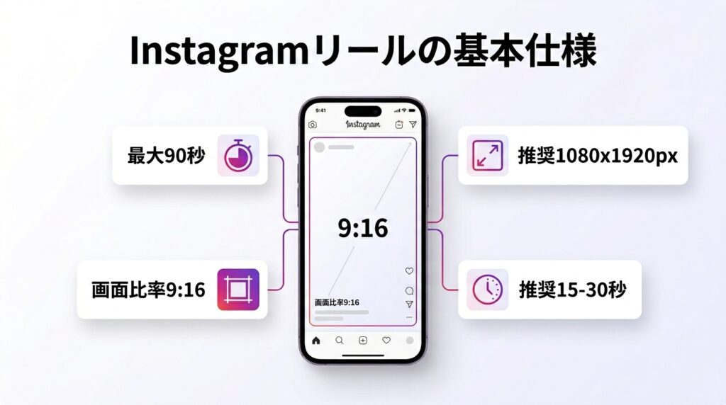 Instagramリールの基本仕様